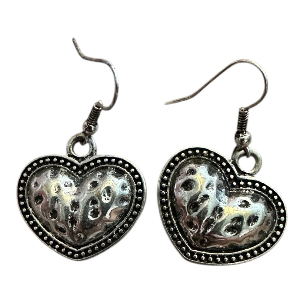 Brighton Silver Heart Earrings
